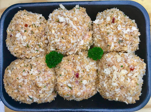 CHICKEN, BACON & CHEESE RISSOLES